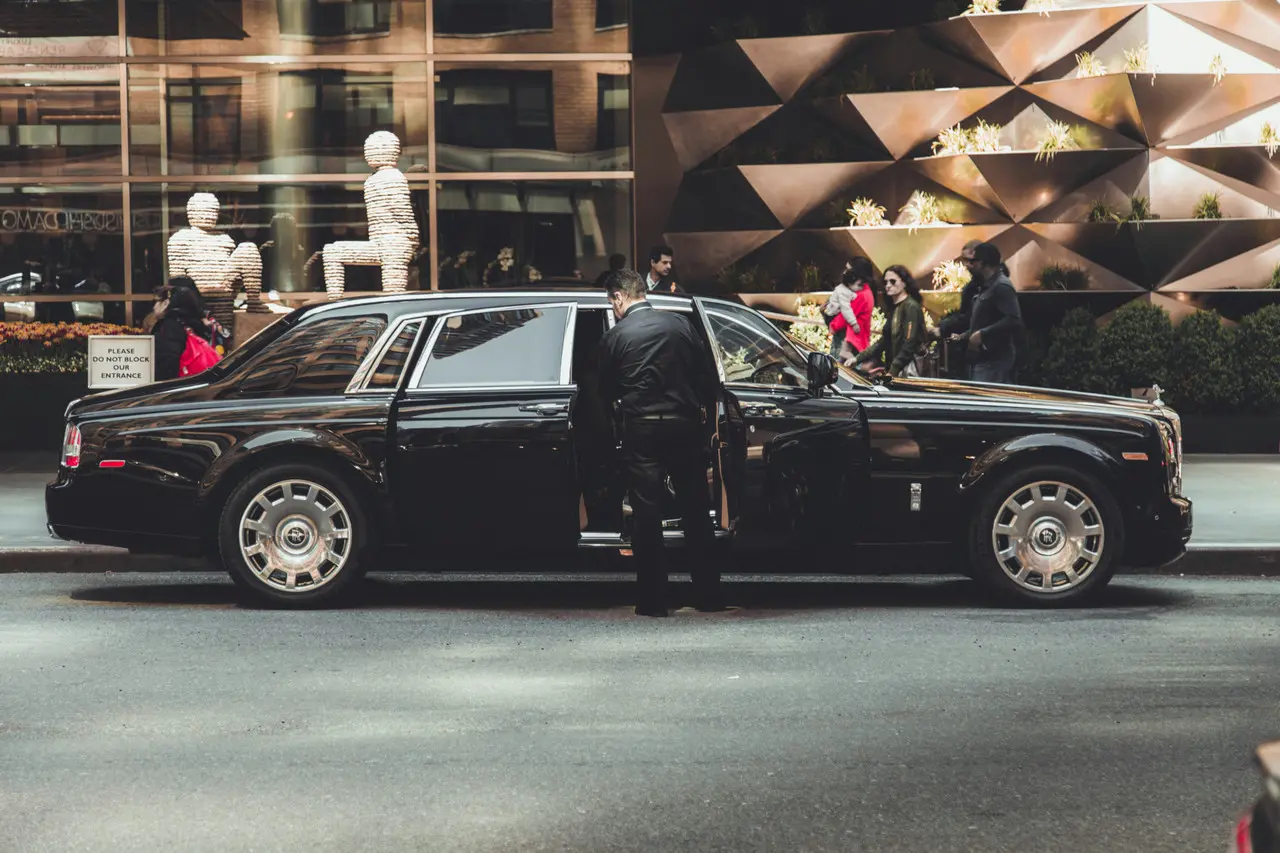 Luxury vehicle ready for personal concierge transport